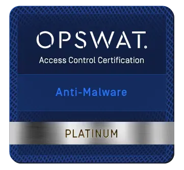Certificación OPSWAT Platinum para antimalware