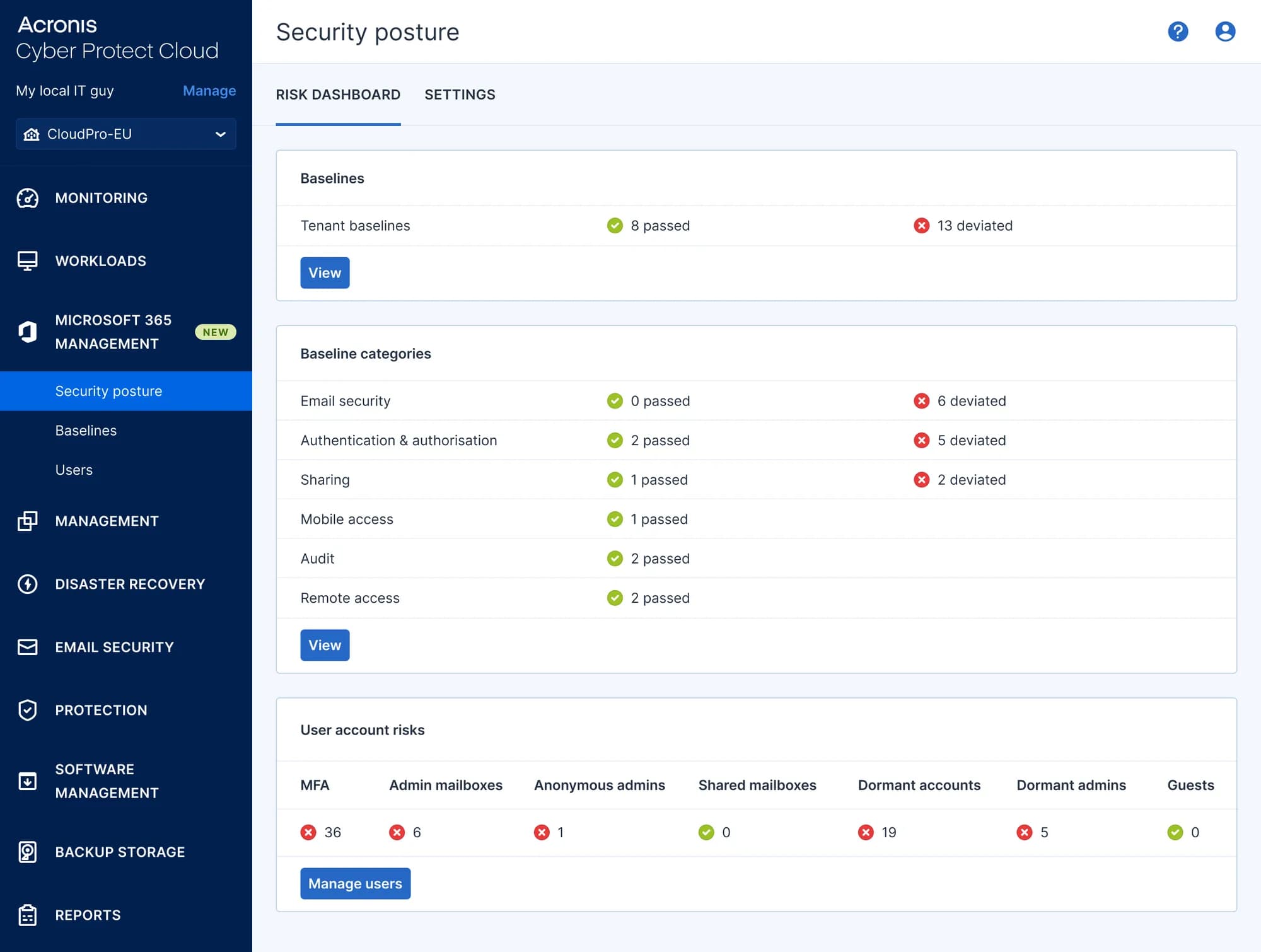 Habilite la entrega eficiente y de procedimientos recomendados de los servicios de administración de la posición de seguridad de Microsoft 365