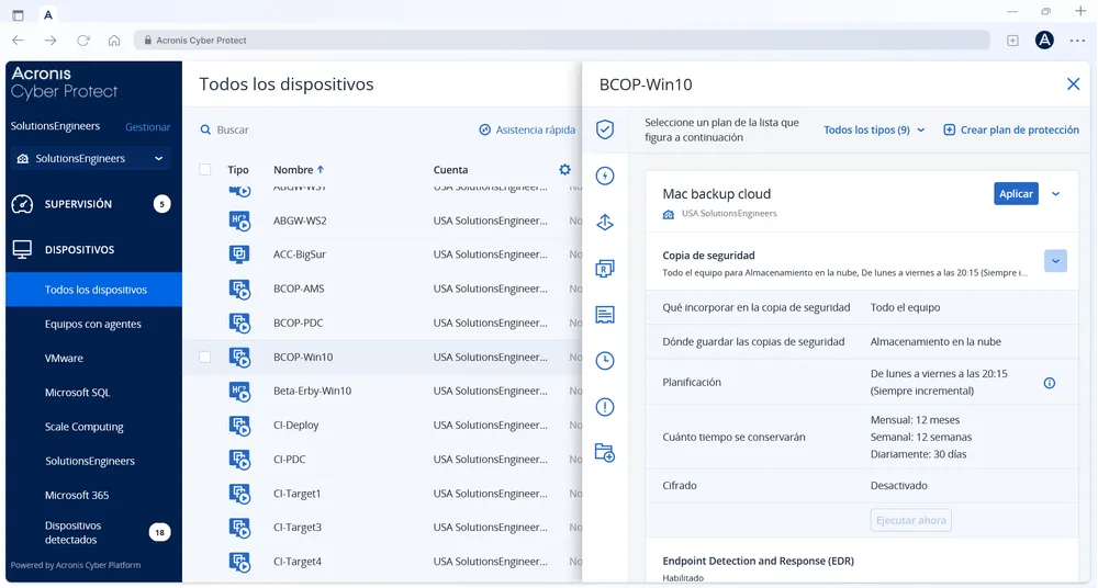 Backup y Recuperación Rápida