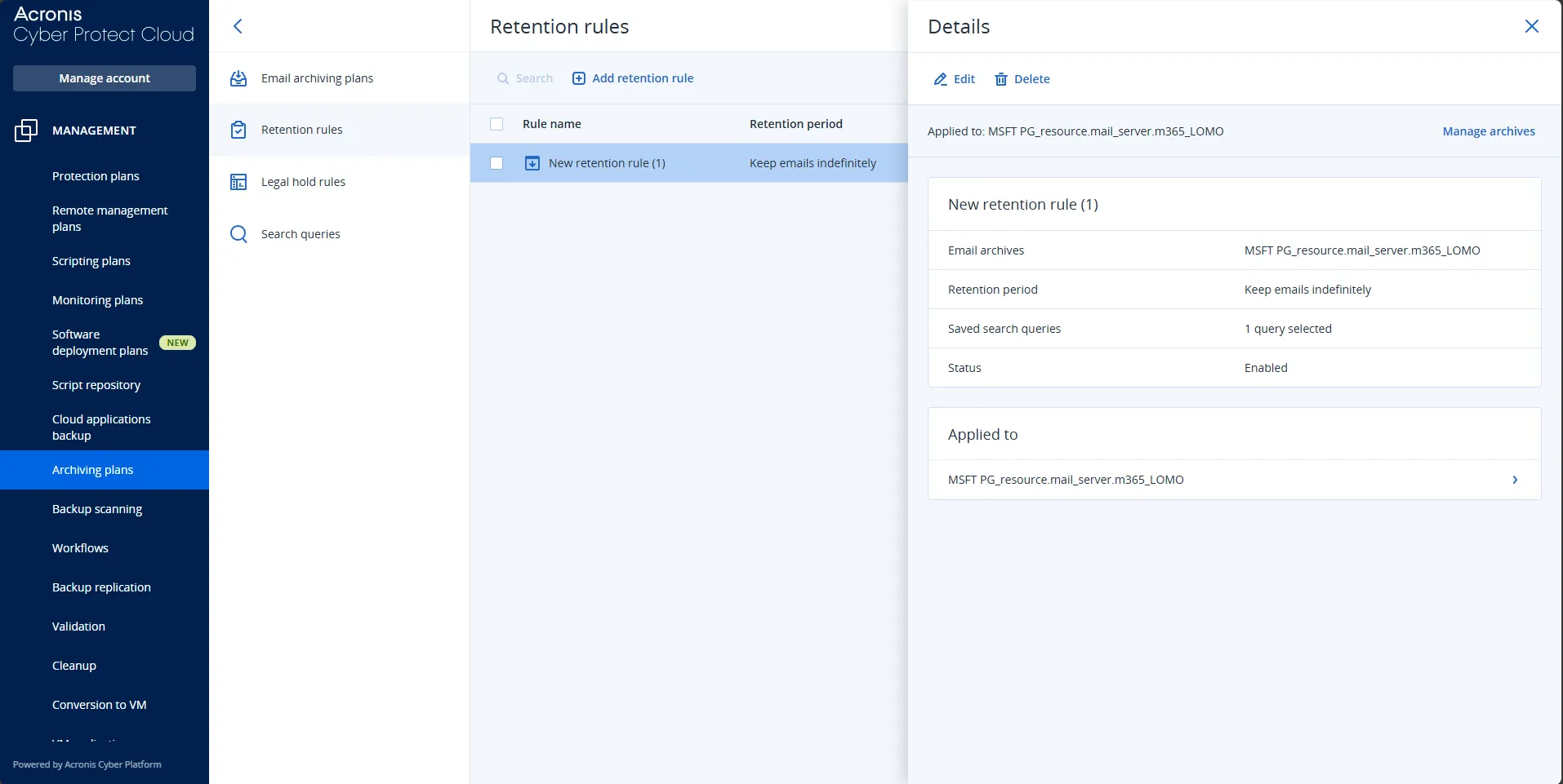 Implemente el archivado de SaaS en minutos